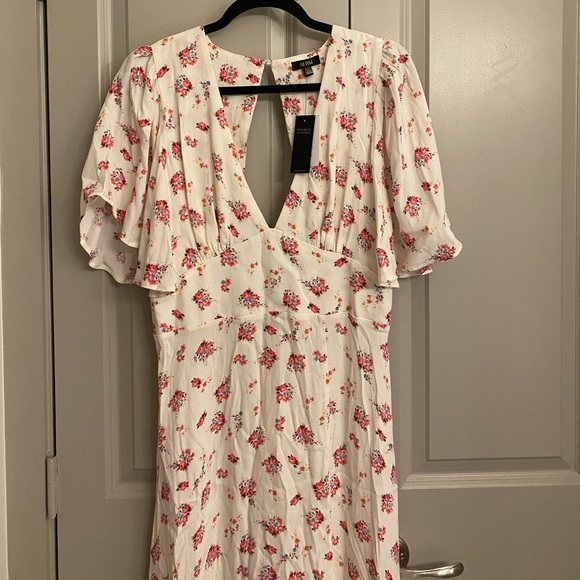 NWT AFRM Zelda Dress in Blanc Blush Floral - Picture 7 of 10